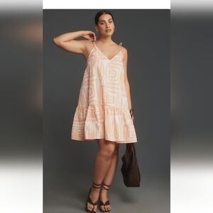 Maeve Sleeveless Flounce Swing Mini Dress  XS